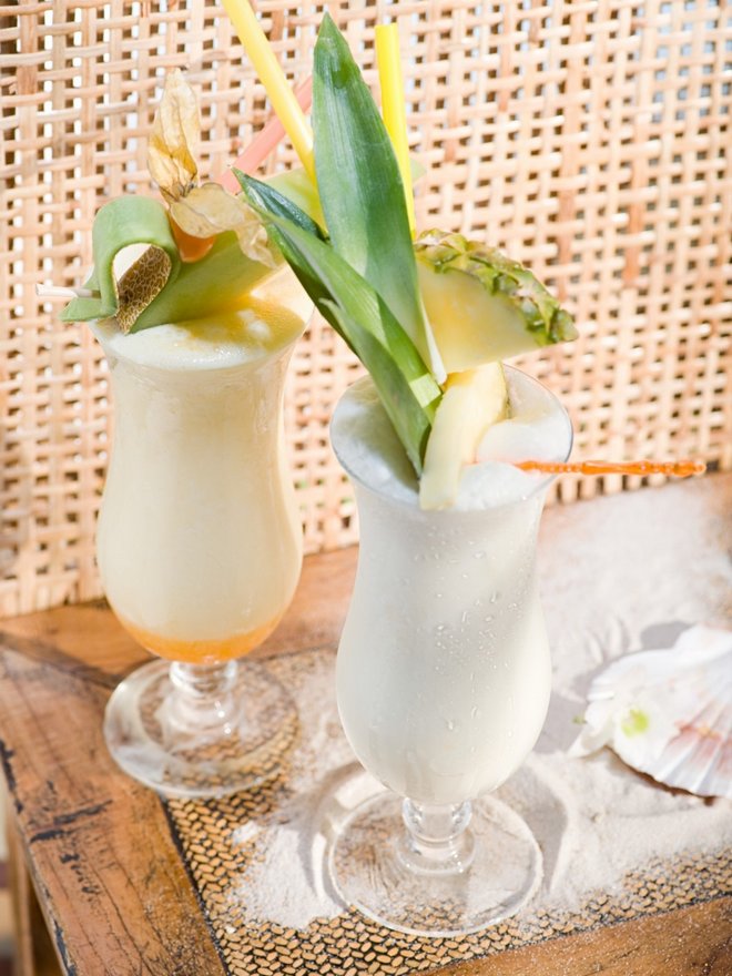 cocktail Pina Colada à base de Rhum blanc agricole de Guadeloupe